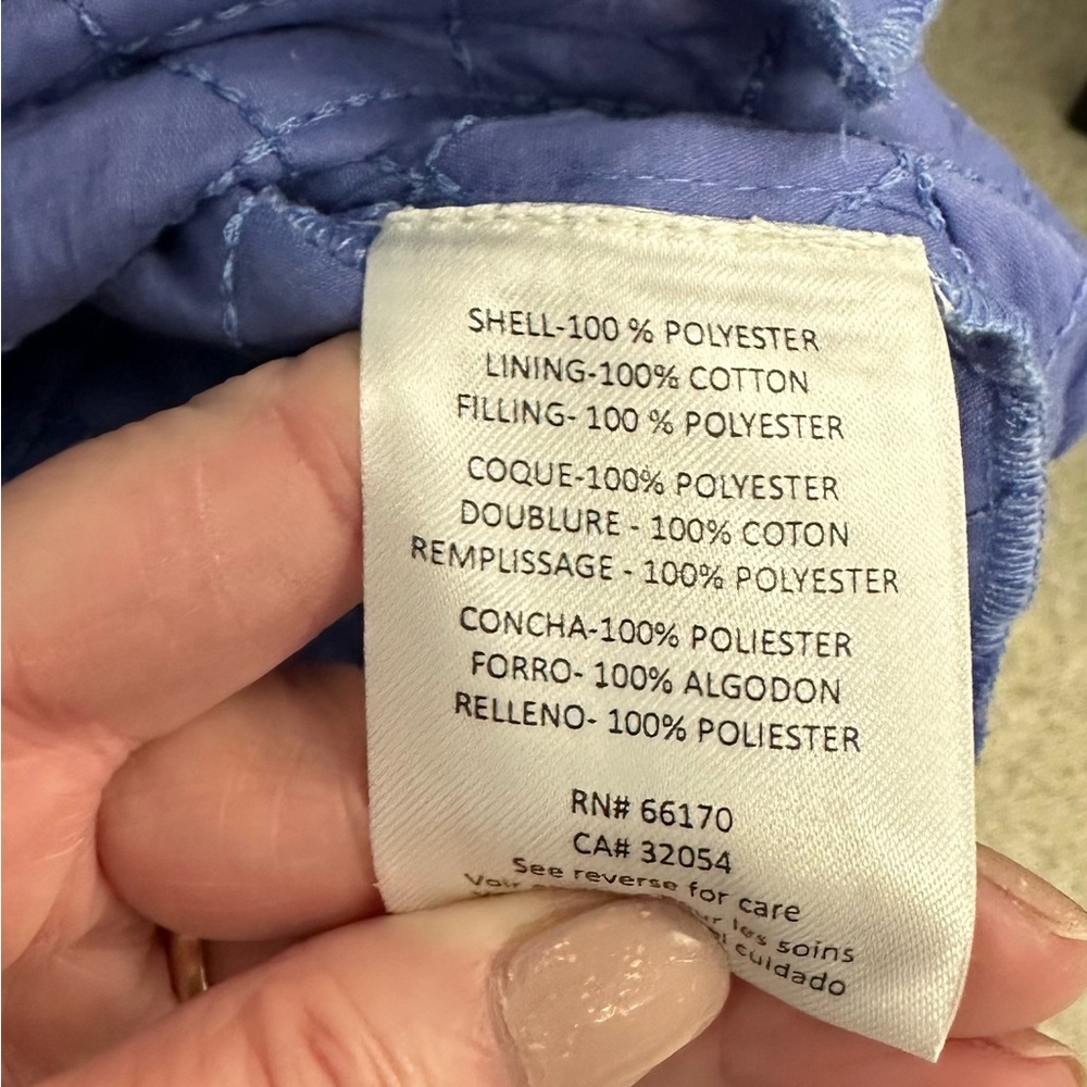 NWT Anthropologie Not So Serious Priya Quilted Blue Shirt Jacket Size- Large - Picture 7 of 10